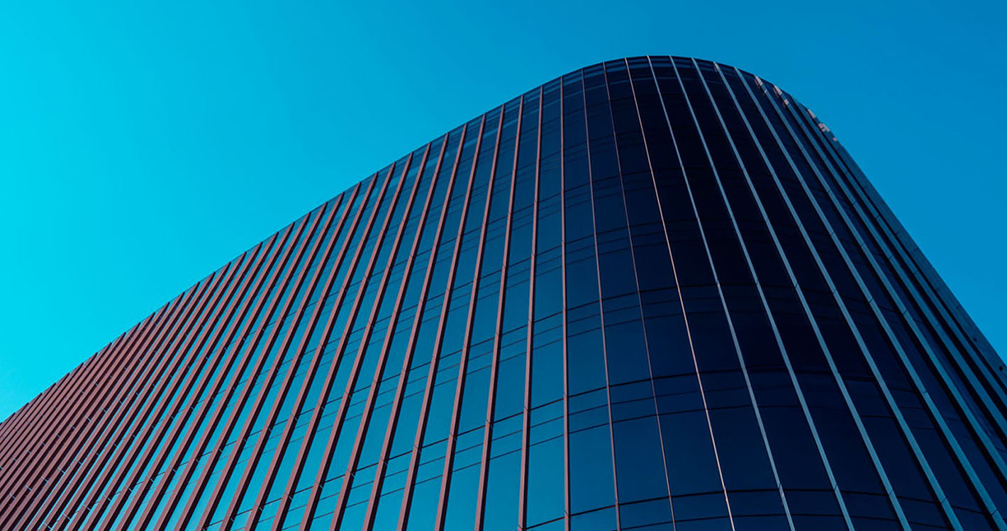 Illustrative example of a multi-storey commercial building under construction.