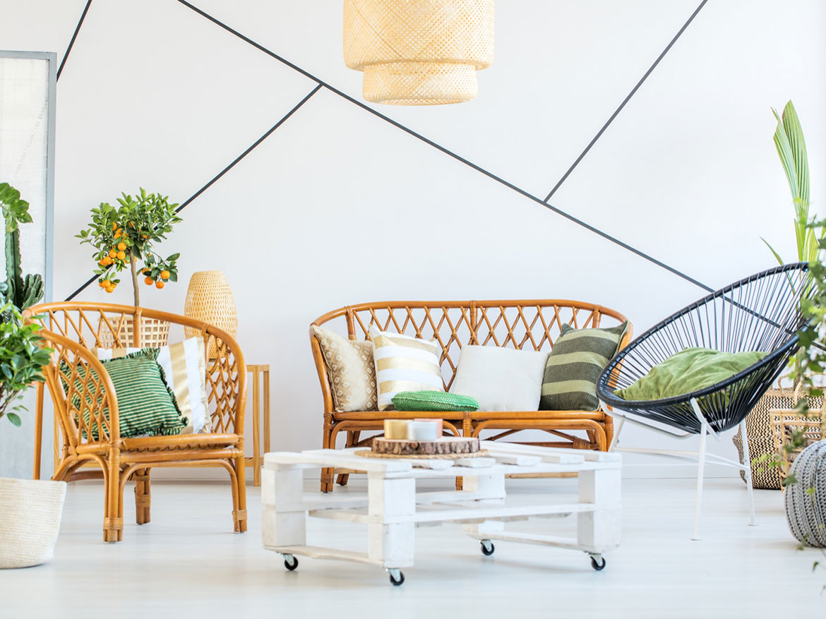 Professionally staged modern living space prepared for residential sale presentation.