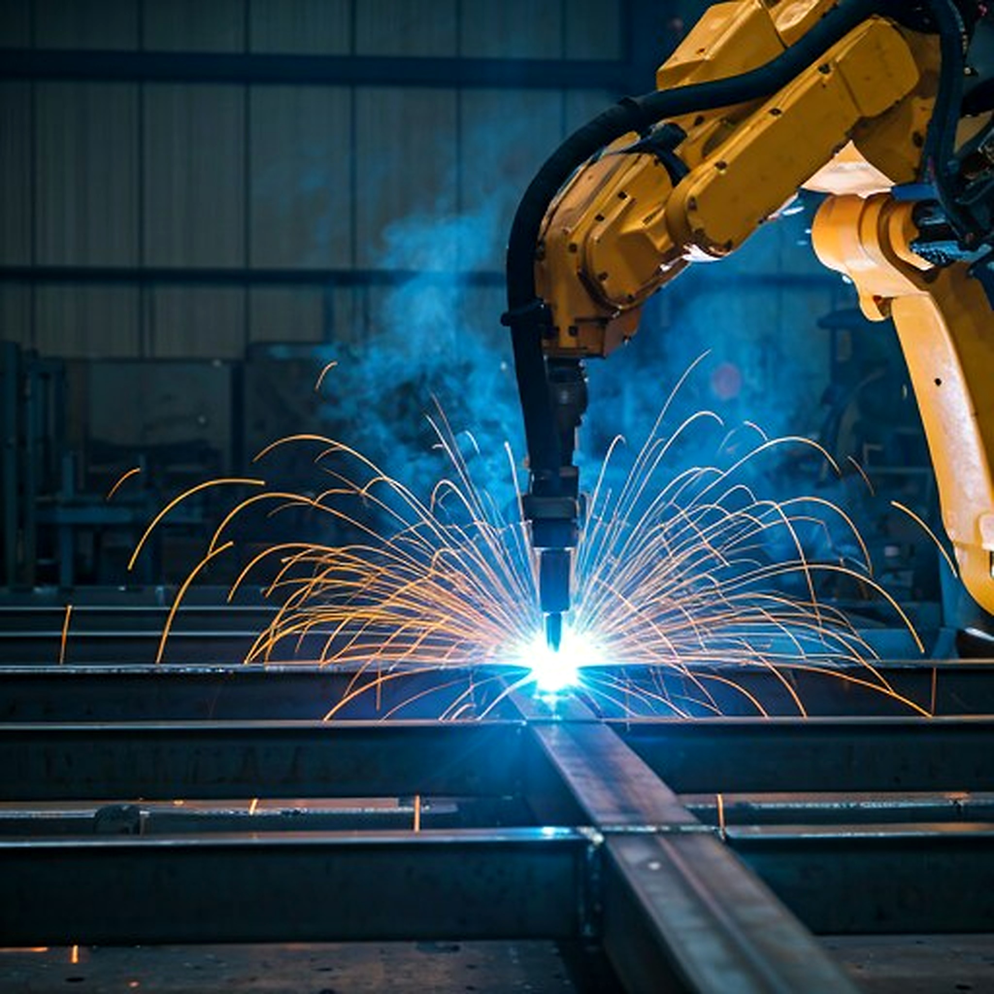 Structural module framing and assembly inside a controlled fabrication facility.
